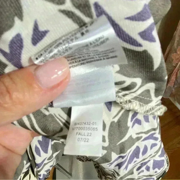 Banana Republic long sleeve floral maxi classic wrap purple brown safari dress - Picture 5 of 7